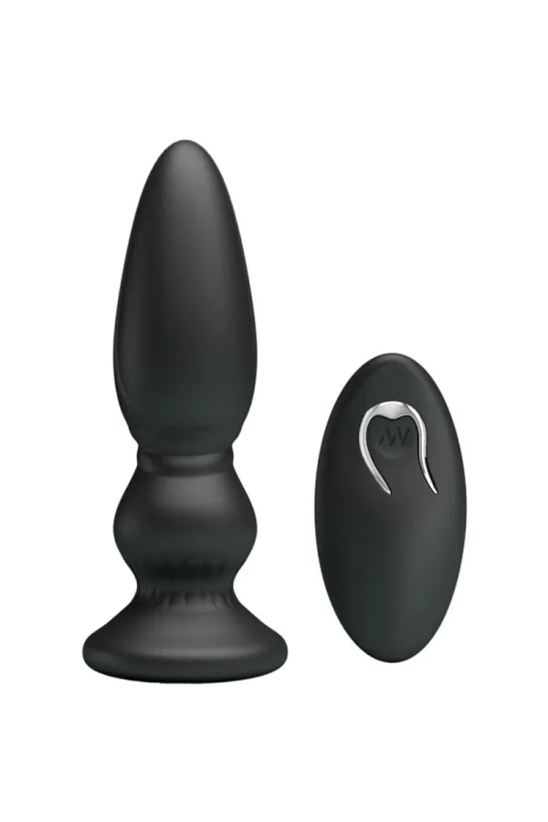 MR PLAY - LEISTUNGSSTARKER VIBRATOR MIT FERNBEDIENUNG, ANALSTECKER, SCHWARZ kaufen - Fesselliebe