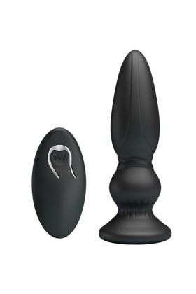 Leistungsstarker Vibrator mit Fernbedienung, Analstecker, Schwarz von Mr Play kaufen | Fesselliebe