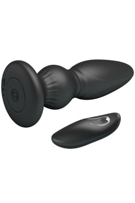 Leistungsstarker Vibrator mit Fernbedienung, Analstecker, Schwarz von Mr Play kaufen | Fesselliebe