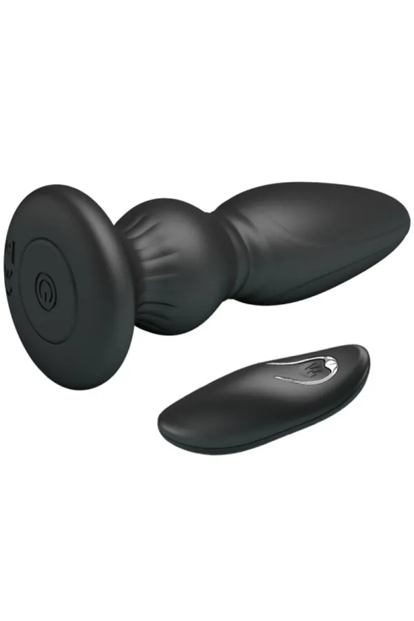 MR PLAY - LEISTUNGSSTARKER VIBRATOR MIT FERNBEDIENUNG, ANALSTECKER, SCHWARZ kaufen - Fesselliebe