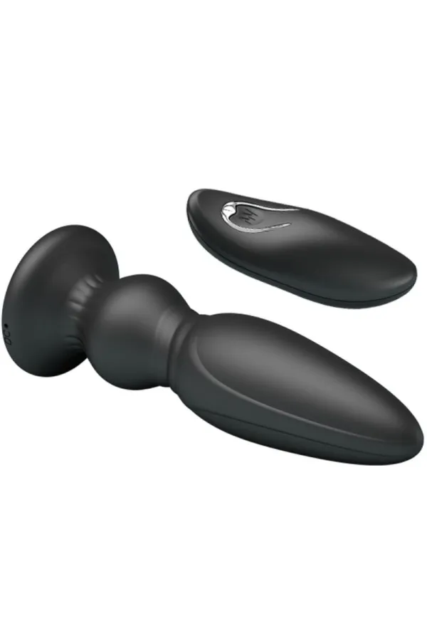 MR PLAY - LEISTUNGSSTARKER VIBRATOR MIT FERNBEDIENUNG, ANALSTECKER, SCHWARZ kaufen - Fesselliebe