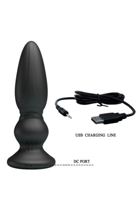 Leistungsstarker Vibrator mit Fernbedienung, Analstecker, Schwarz von Mr Play kaufen | Fesselliebe