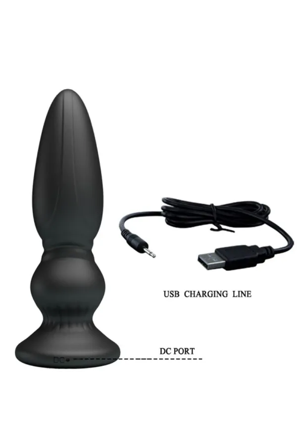 MR PLAY - LEISTUNGSSTARKER VIBRATOR MIT FERNBEDIENUNG, ANALSTECKER, SCHWARZ kaufen - Fesselliebe