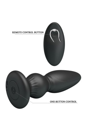 Leistungsstarker Vibrator mit Fernbedienung, Analstecker, Schwarz von Mr Play kaufen | Fesselliebe
