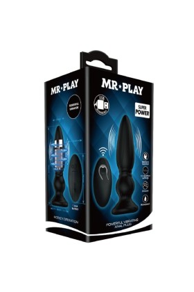 Leistungsstarker Vibrator mit Fernbedienung, Analstecker, Schwarz von Mr Play kaufen | Fesselliebe