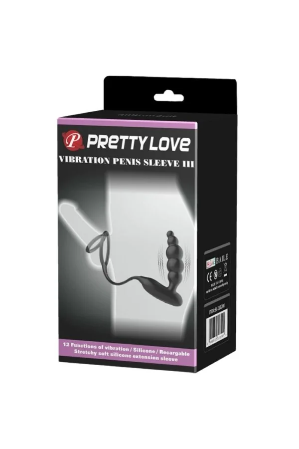 Penisringe mit Vibrator-Plug von Pretty Love Bottom kaufen - Fesselliebe