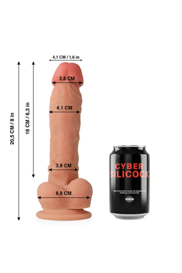 Ultra Realistisch Soft Liquid Silikon Dildo 20.5cm von Cyber Silicock kaufen - Fesselliebe