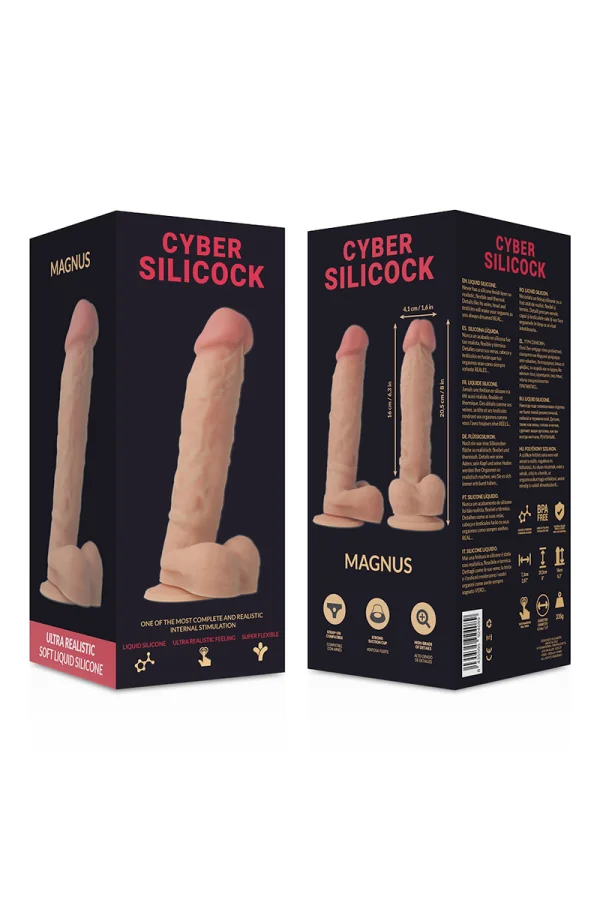 Ultra Realistisch Soft Liquid Silikon Dildo 20.5cm von Cyber Silicock kaufen - Fesselliebe