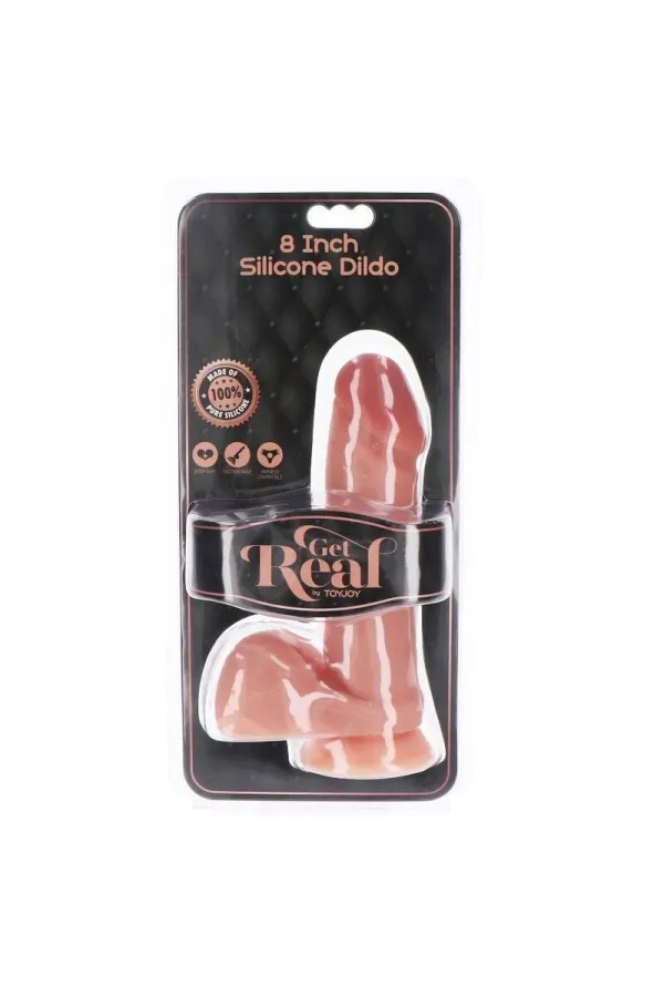 Silikondildo 20,5 Cm mit Kugeln Hautfarben von Get Real kaufen - Fesselliebe