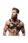 Cross-Over Harness aus veganem Kunstleder in Einheitsgröße von Fetish Submissive Attitude kaufen - Fesselliebe