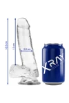 Transparenter Dildo mit Hoden 18.5cm X 3.8cm von X Ray kaufen - Fesselliebe