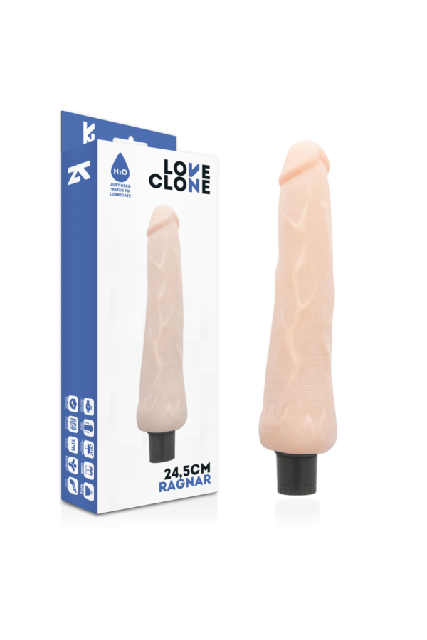 Ragnar Selbstschmierender Vibrator 24.5 cm -O- 3.5 cm von Loveclone kaufen | Fesselliebe