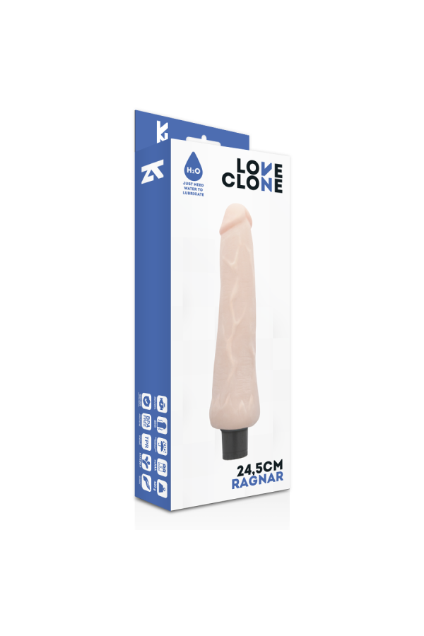 Ragnar Selbstschmierender Vibrator 24.5 cm -O- 3.5 cm von Loveclone kaufen | Fesselliebe