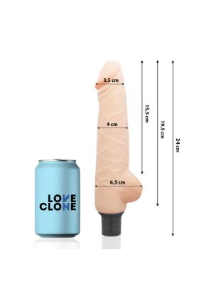 Harald Selbstschmierender Vibrator 24 cm -O- 4 cm von Loveclone kaufen | Fesselliebe
