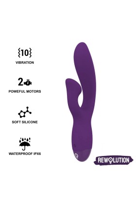 Rewofun Flexibler Vibrator mit Kaninchen von Rewolution kaufen | Fesselliebe