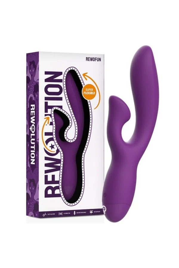 Rewofun Flexibelr Vibrator mit Kaninchen von Rewolution kaufen - Fesselliebe