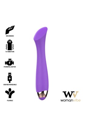 Mandy K Punkt Silikon Aufladbarer Vibrator von Womanvibe kaufen | Fesselliebe