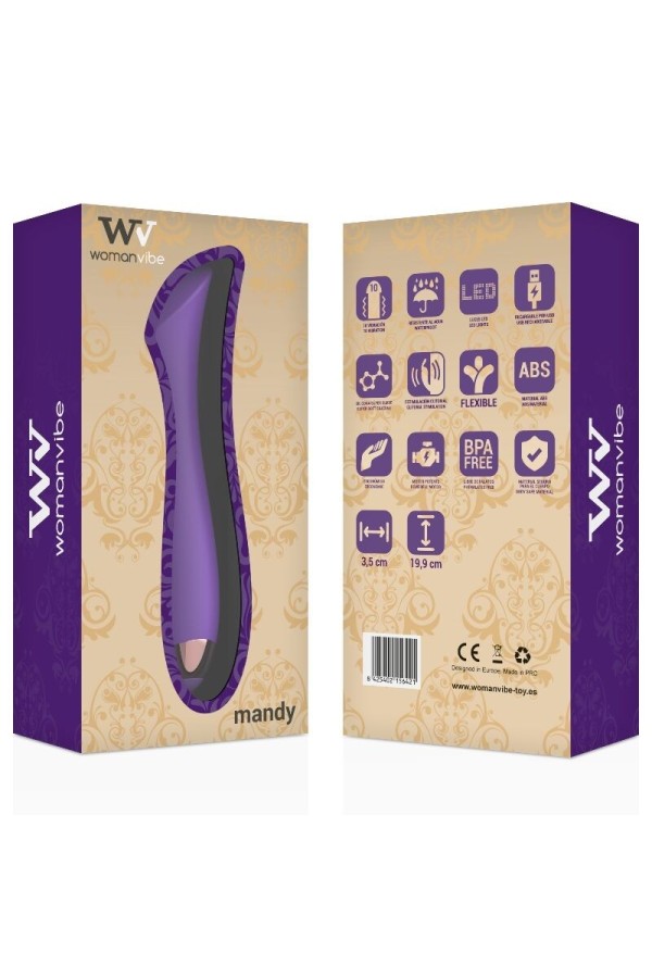 Mandy K Punkt Silikon Aufladbarer Vibrator von Womanvibe kaufen | Fesselliebe