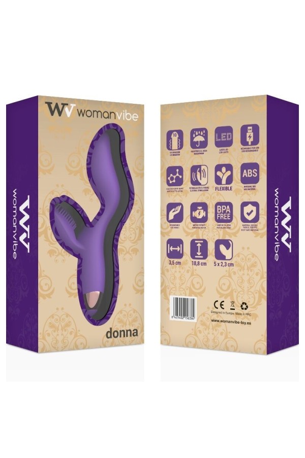 Donna Aufladbarer Silikonvibrator von Womanvibe kaufen | Fesselliebe