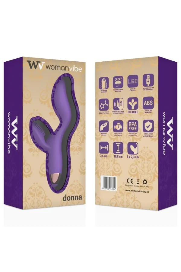 Donna Aufladbarer Silikonvibrator von Womanvibe kaufen - Fesselliebe