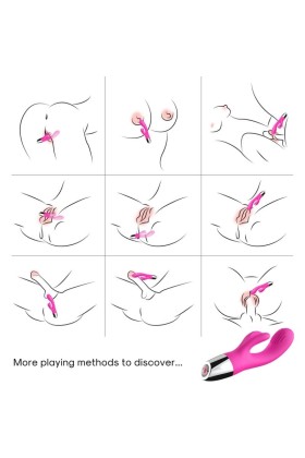 Vibrator Kaninchen Fuchsia von Armony Vibrators kaufen | Fesselliebe