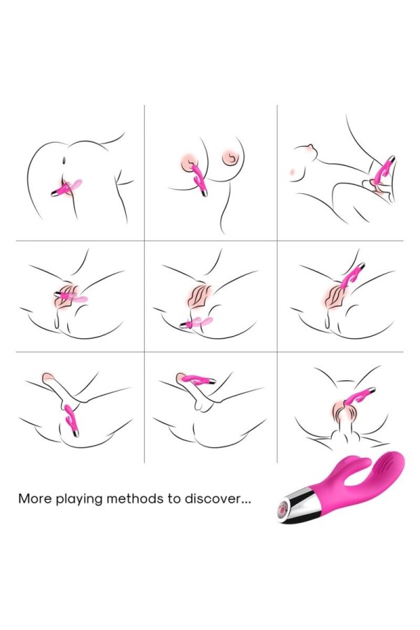 Vibrator Kaninchen Fuchsia von Armony Vibrators kaufen | Fesselliebe