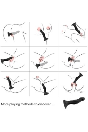 Dildo Vibrator & Anal Plug mit Fernbedienung Schwarz von Armony Anal kaufen | Fesselliebe