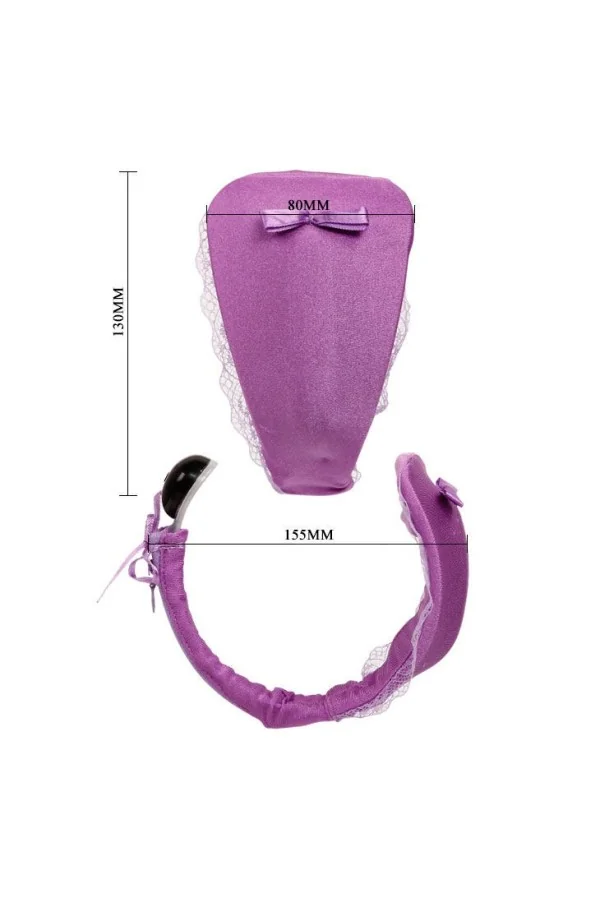 Thong mit Vibrator Lila von Baile Stimulation kaufen - Fesselliebe