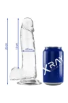 Transparenter Dildo mit Hoden 20 X 4.5cm von X Ray kaufen - Fesselliebe