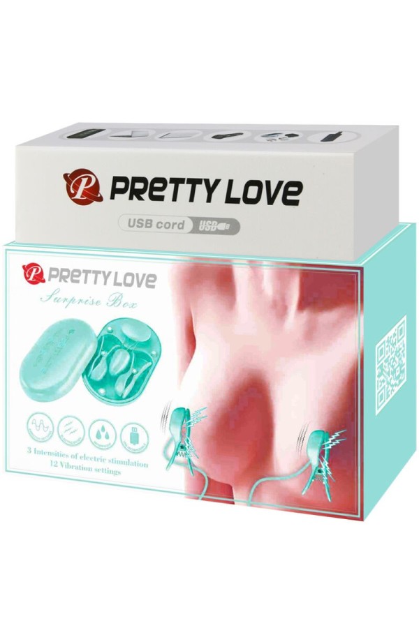 Surprise Box Blaue Elektrostimulationspinzette von Pretty Love Flirtation kaufen | Fesselliebe