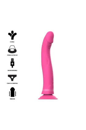 Michelangelo Rosa Silikon-Vibrator-Dildo von Intense Fun