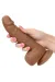 Silikon-Dildo 15.24 cm Braun von Calexotics