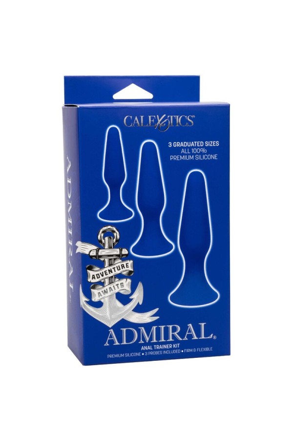 Admiral Kit 3 Analplug Blau von Calexotics kaufen | Fesselliebe