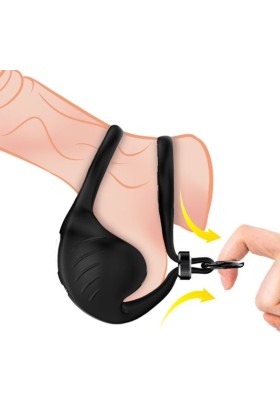 Manta Scrotum Vibrator Ring Schwarz von Armony For Him kaufen | Fesselliebe