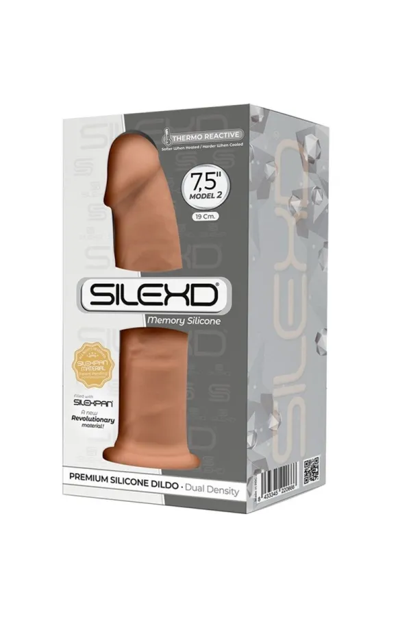 Modell 2 Realistischer Penis Premium Silexpan Silikon Karamell 19 cm von Silexd kaufen - Fesselliebe