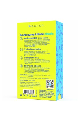 Bcute Curve Infinite Klassischer wiederaufladbarer Silikonvibrator Gelb von B Swish kaufen | Fesselliebe