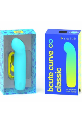 Bcute Curve Infinite Klassischer wiederaufladbarer Vibrator aus Blauem Silikon von B Swish kaufen | Fesselliebe