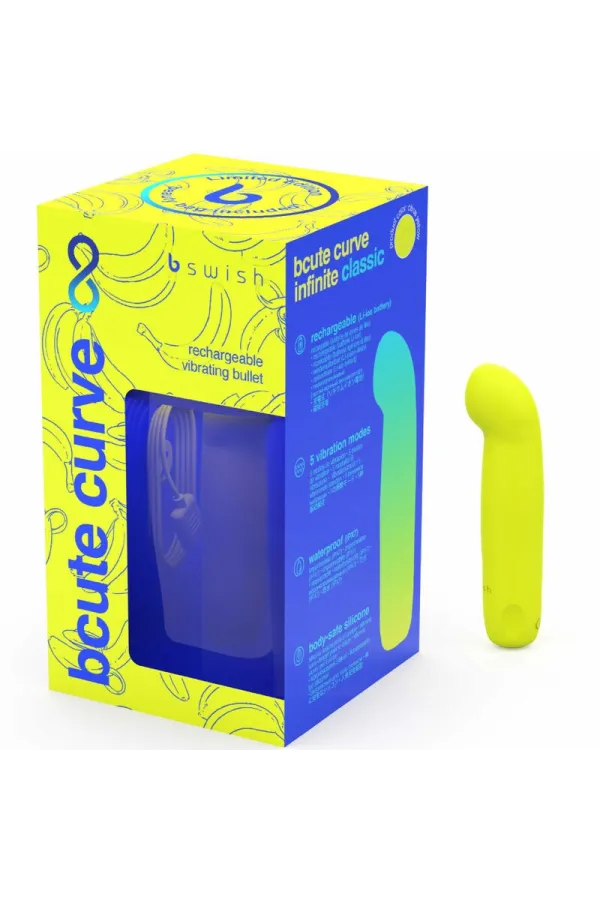 Bcute Curve Infinite Classic Limited Edition Wiederaufladbarer Silikonvibrator Gelb von B Swish kaufen - Fesselliebe