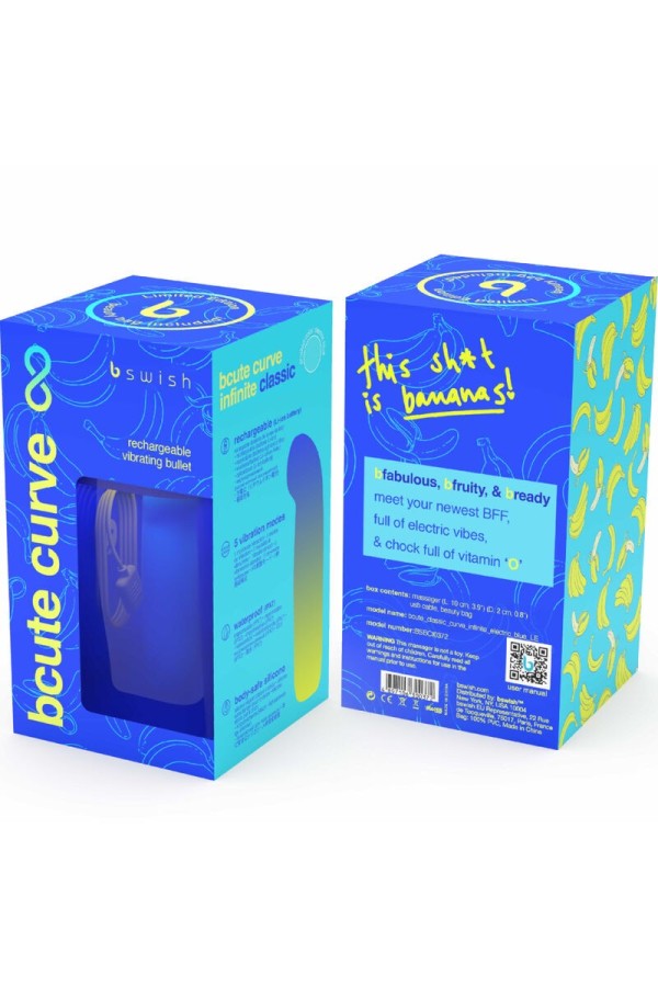 Bcute Curve Infinite Classic Limited Edition Blauer Silikon-Vibrator von B Swish kaufen | Fesselliebe