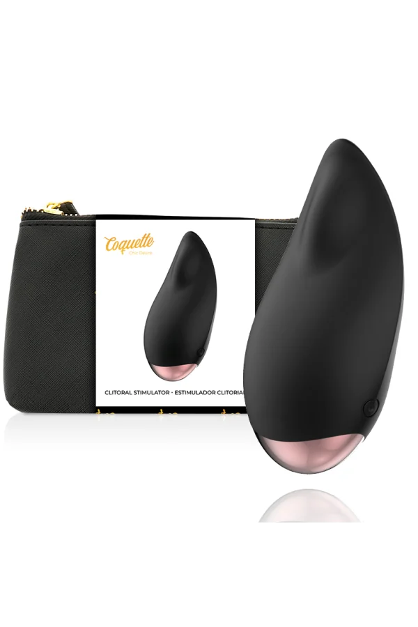 Chic Desire Klitorisorial Stimulator Schwarz / Gold von Coquette Toys kaufen - Fesselliebe