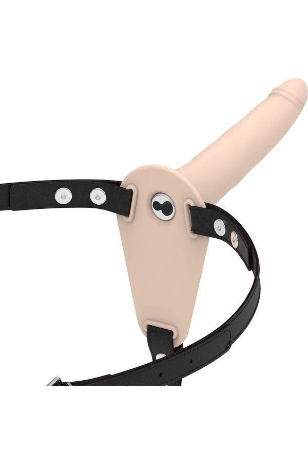 Silikon Strap-On Vibrator Hautfarben 15cm von Fetish Submissive Harness kaufen - Fesselliebe