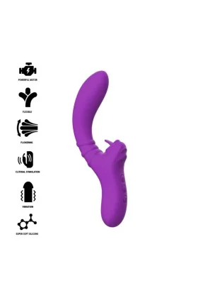 Harry Flexibler Vibrator mit Lila Zunge von Intense Fun