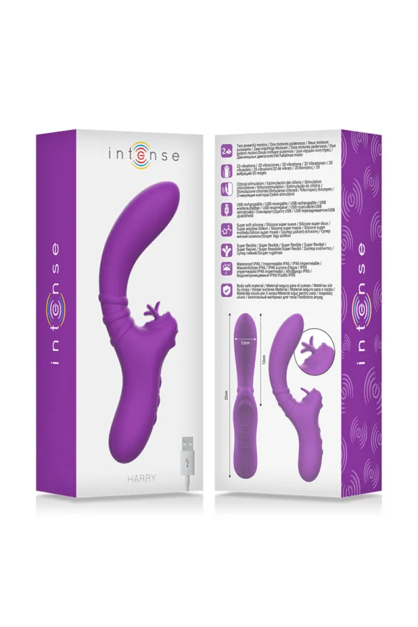 Harry Vibrator Flexibel mit Lila Zunge von Intense Fun kaufen - Fesselliebe