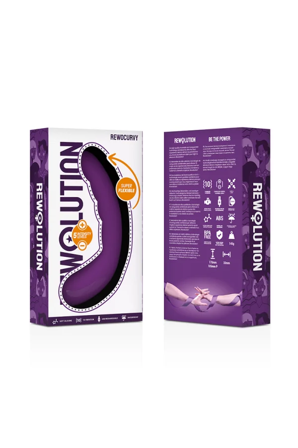 Rewocurvy Wiederaufladbarer und Flexibelr Vibrator von Rewolution kaufen - Fesselliebe