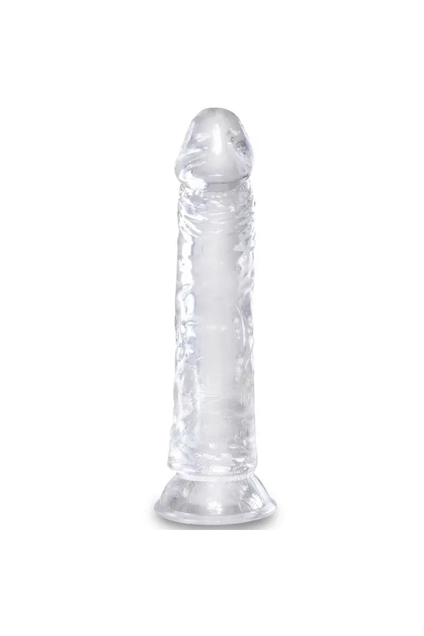 Realistischer Dildo 19,7 cm transparent von King Cock kaufen - Fesselliebe