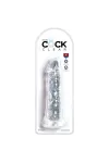 Realistischer Dildo 19,7 cm transparent von King Cock kaufen - Fesselliebe