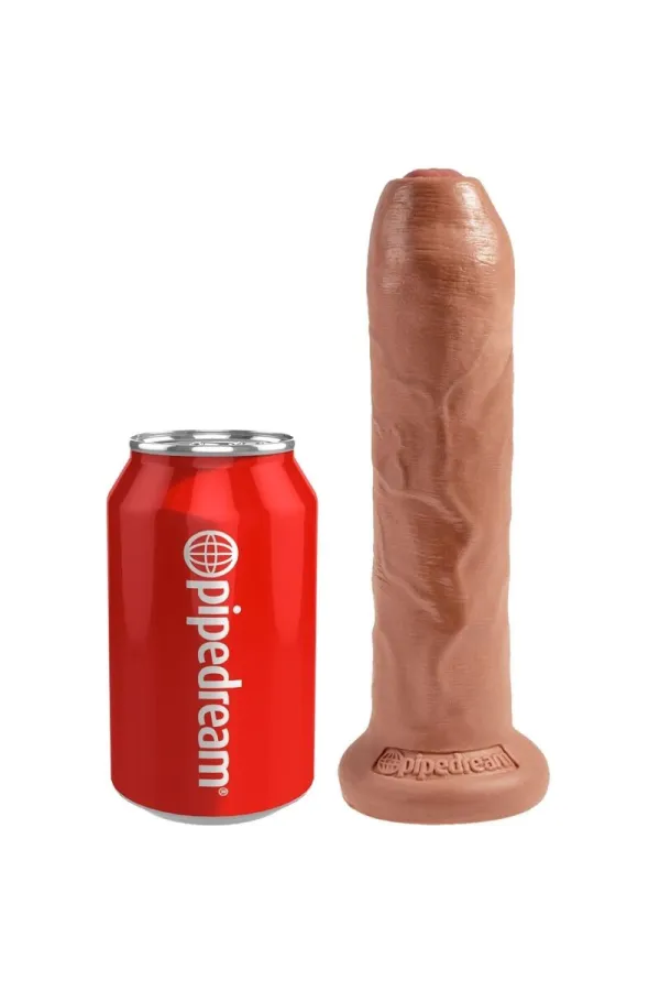 Unbeschnittener Realistischer Dildo 17,8 cm Karamell von King Cock kaufen - Fesselliebe