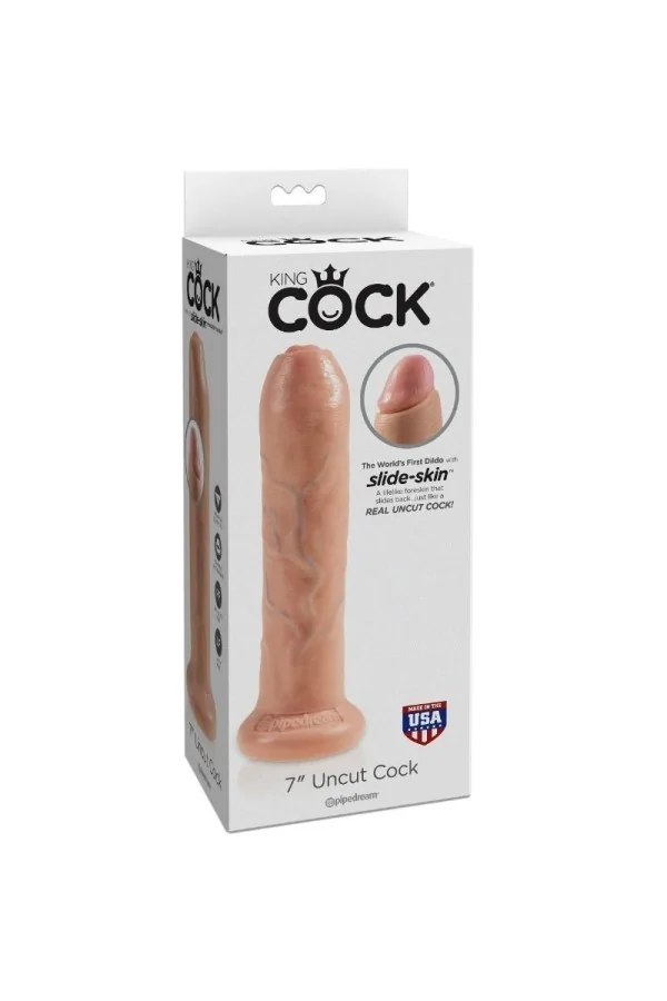 Realistischer Dildo Ungeschnittenes Fleisch 21 cm von King Cock