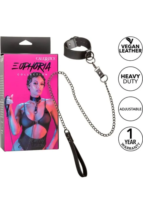 CALIFORNIA EXOTICS - EUPHORIA HALSBAND MIT KETTENLEINE kaufen - Fesselliebe