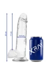 Klarer Dildo mit Hoden 22 X 4.6cm von X Ray kaufen - Fesselliebe